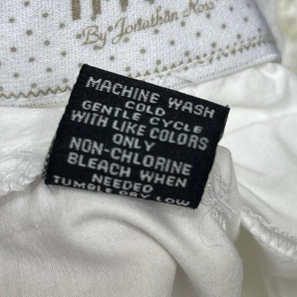 Intro Jonathan Ross Women’s 22W Capri Pants White Stretch Cotton Blend Straight - Picture 8 of 8